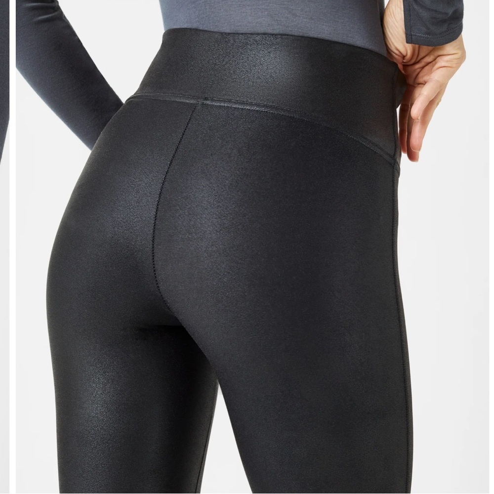 Spanx Faux Leather Leggings size XS black - Picture 5 of 9